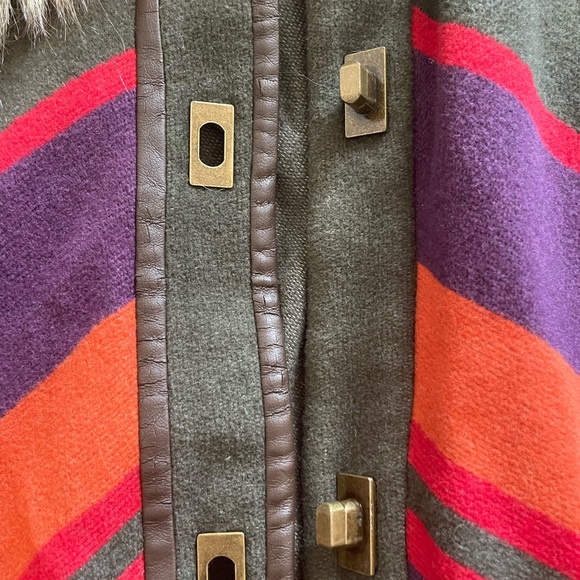 Anthropologie Cartonnier Chevron Sweep Poncho - Picture 7 of 9